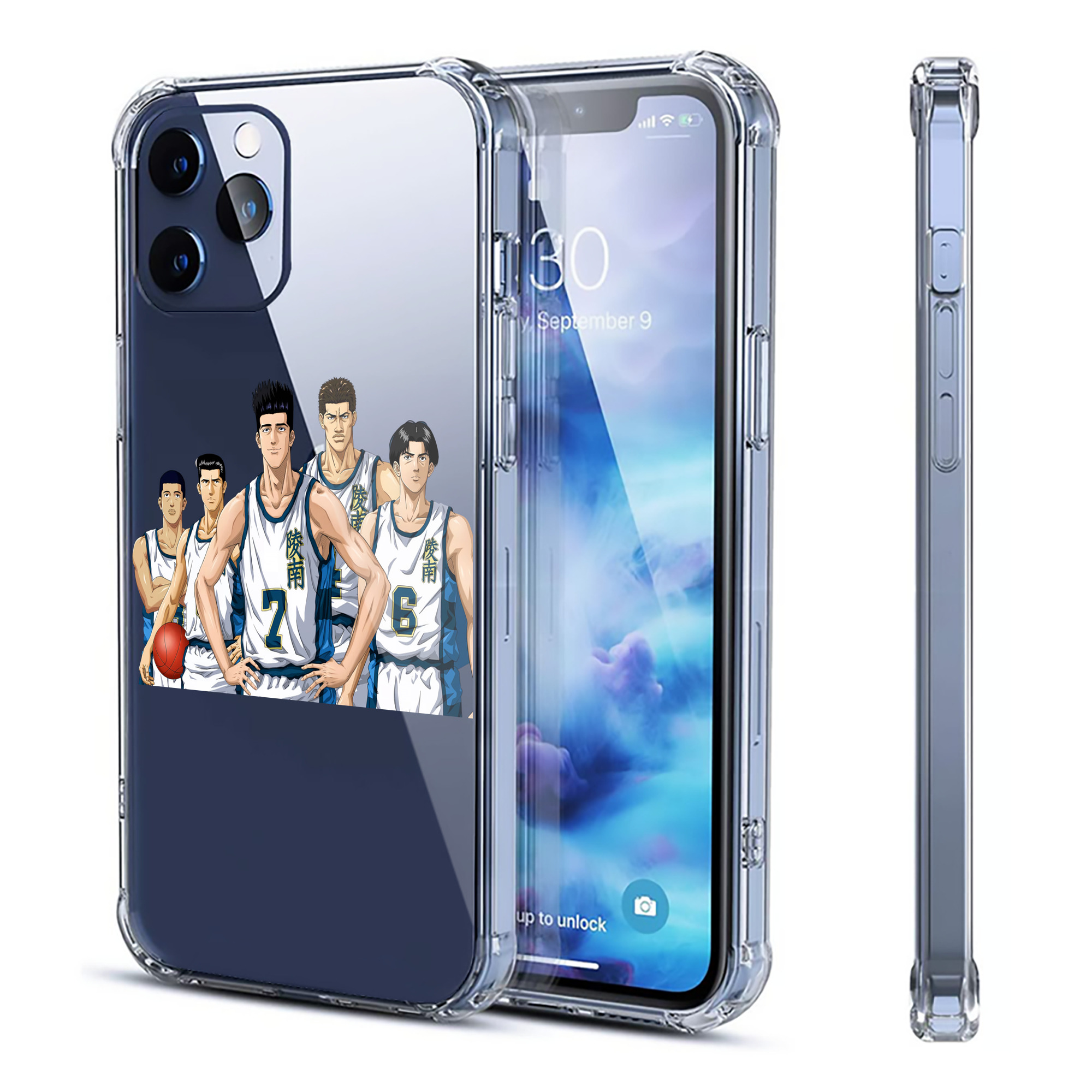 （画像用） SLAM DUNK／スラムダンク 【iPhone 12シリーズ対応】透明スマホケース（クリアソフトケース）